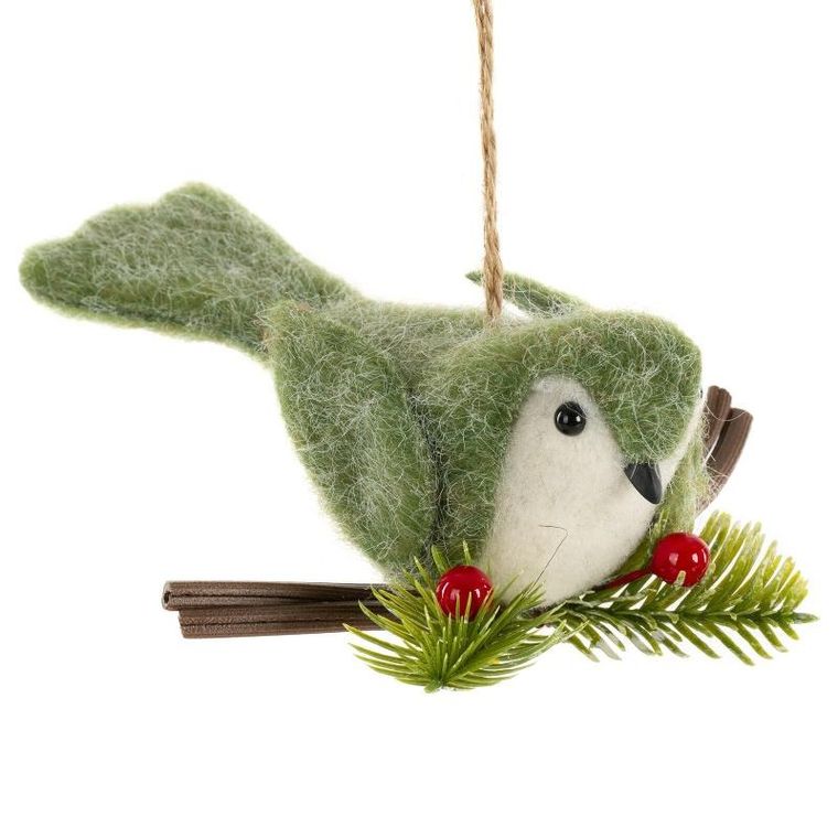 Eurofirany, ozdoba świąteczna, 8-15-17 cm, zielony