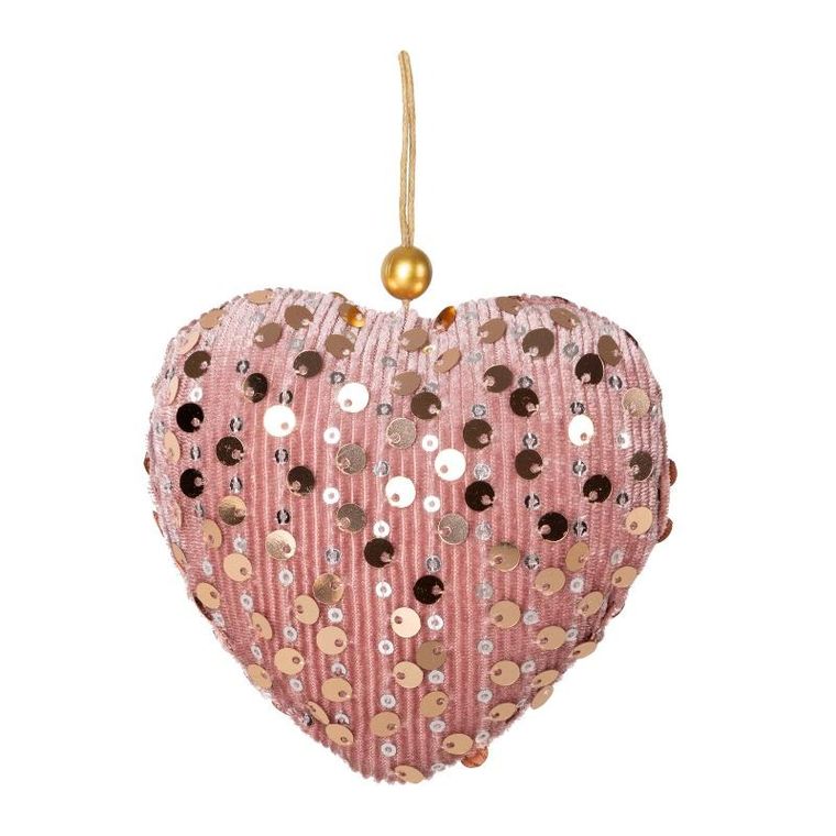 Eurofirany, ozdoba świąteczna, 9-9 cm, różowy