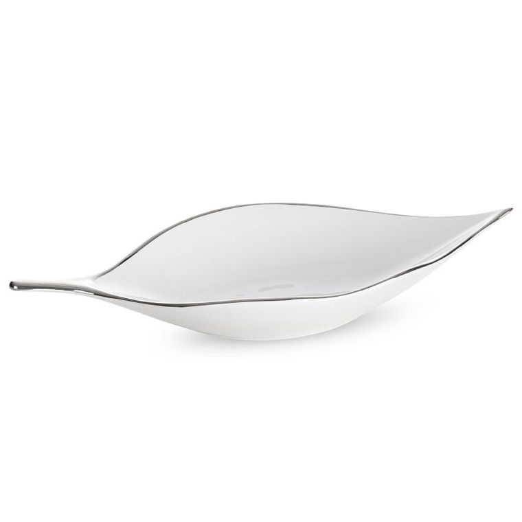 Eurofirany, patera dekoracyjna Abbi, 18-40-7 cm, biały