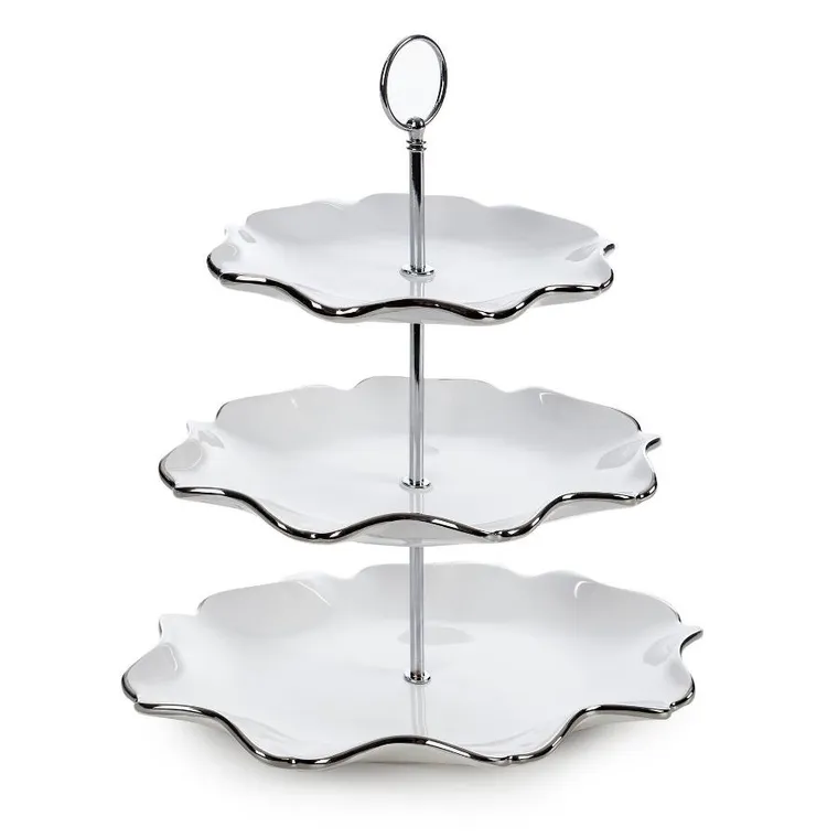 Eurofirany, patera dekoracyjna, Auren, 30-21-54 cm, biały