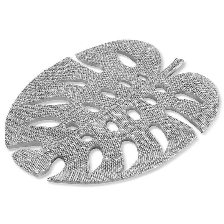 Eurofirany, patera dekoracyjna, Eldo, 27-22-2 cm, srebrny