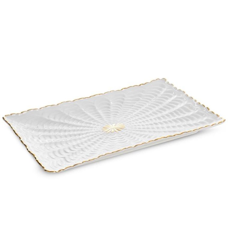 Eurofirany, patera dekoracyjna, Gaia, 26-17-2 cm, kremowy