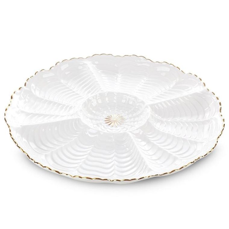 Eurofirany, patera dekoracyjna, Gaia, 28-28-3 cm, kremowy