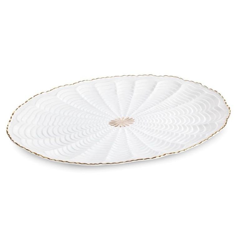Eurofirany, patera dekoracyjna, Gaia, 41-28-3 cm, kremowy