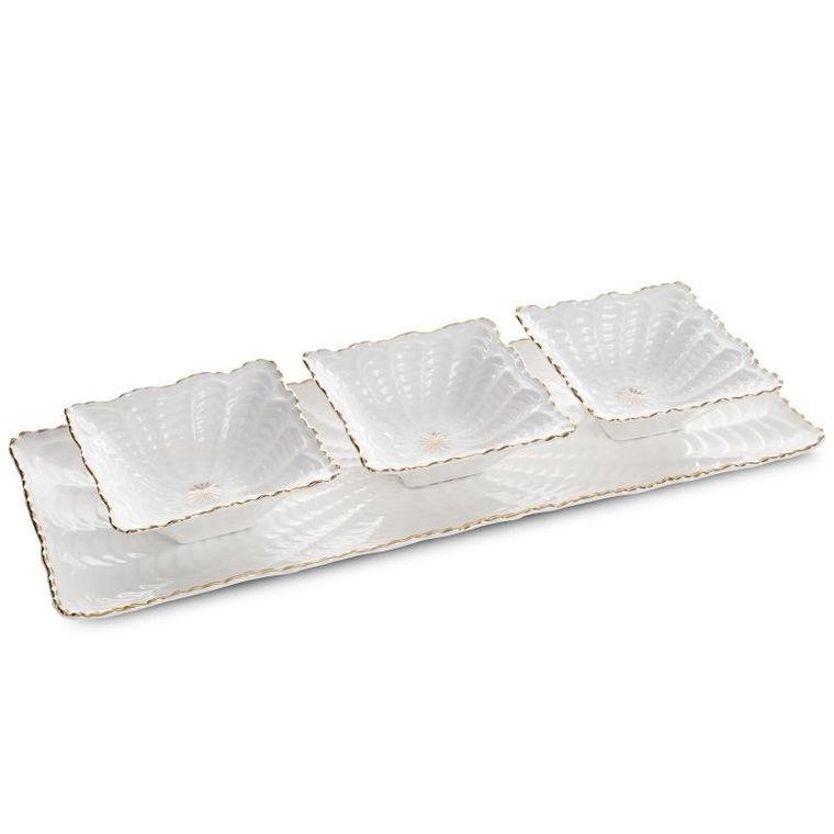 Eurofirany, patera dekoracyjna, Gaia, 42-16-2 cm, kremowy