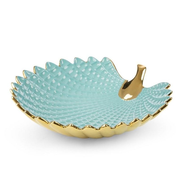Eurofirany, patera dekoracyjna, Hiral, 33-33-8 cm, jasnoniebieski