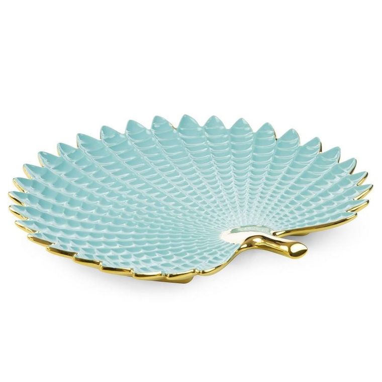 Eurofirany, patera dekoracyjna, Hiral, 40-38-5 cm, jasnoniebieski