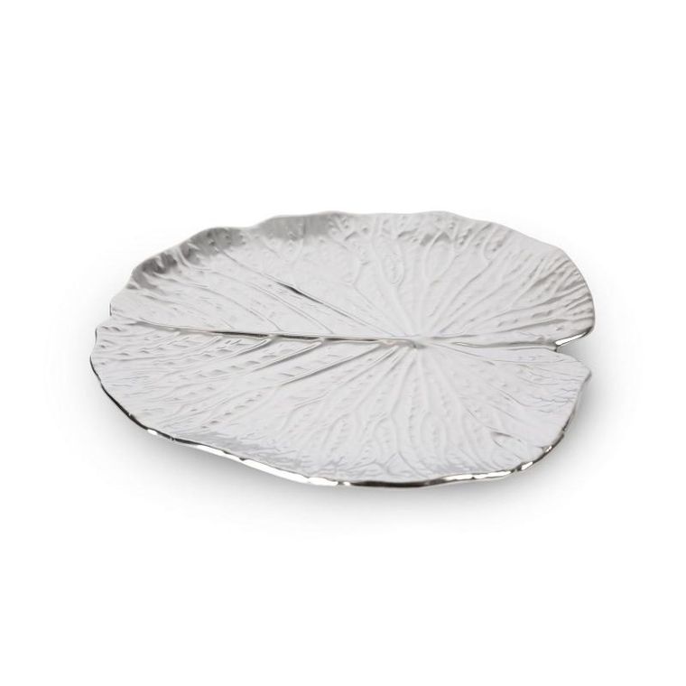 Eurofirany, patera dekoracyjna, Kalina, 27-27-2 cm, srebrny