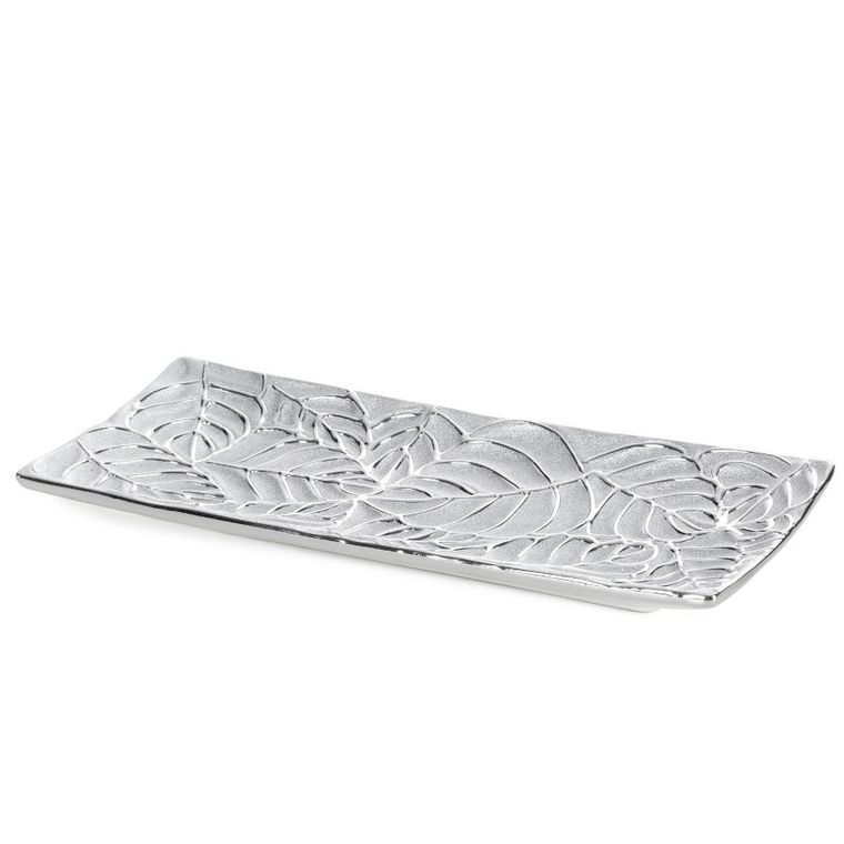 Eurofirany, patera dekoracyjna, Miriam, 31-13-3 cm, srebrny