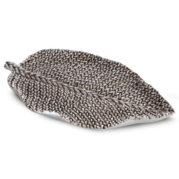 Eurofirany, patera dekoracyjna, Moli, 29-16-3 cm, srebrny