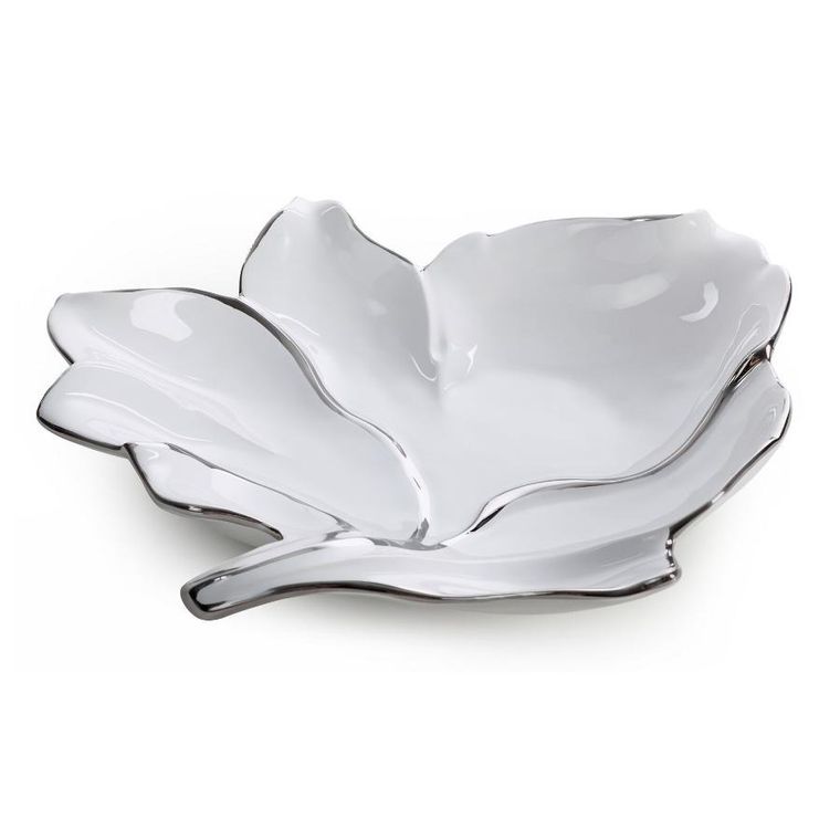 Eurofirany, patera dekoracyjna, Neris, 35-33-7 cm, biały