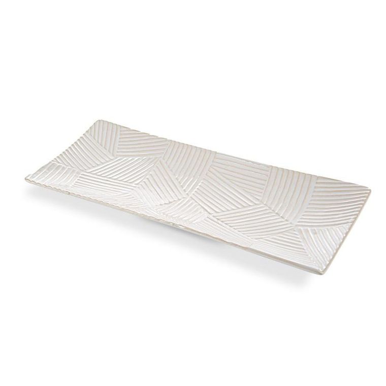 Eurofirany, patera dekoracyjna, Romina, 39-18-3 cm, kremowy