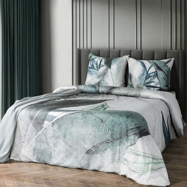 Eurofirany, pościel, artist, 220-200 cm, jasnoszary