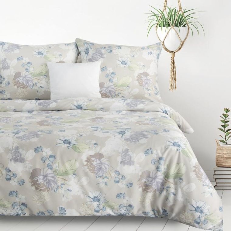 Eurofirany, pościel d91, Julia, 220-200 cm, popielaty