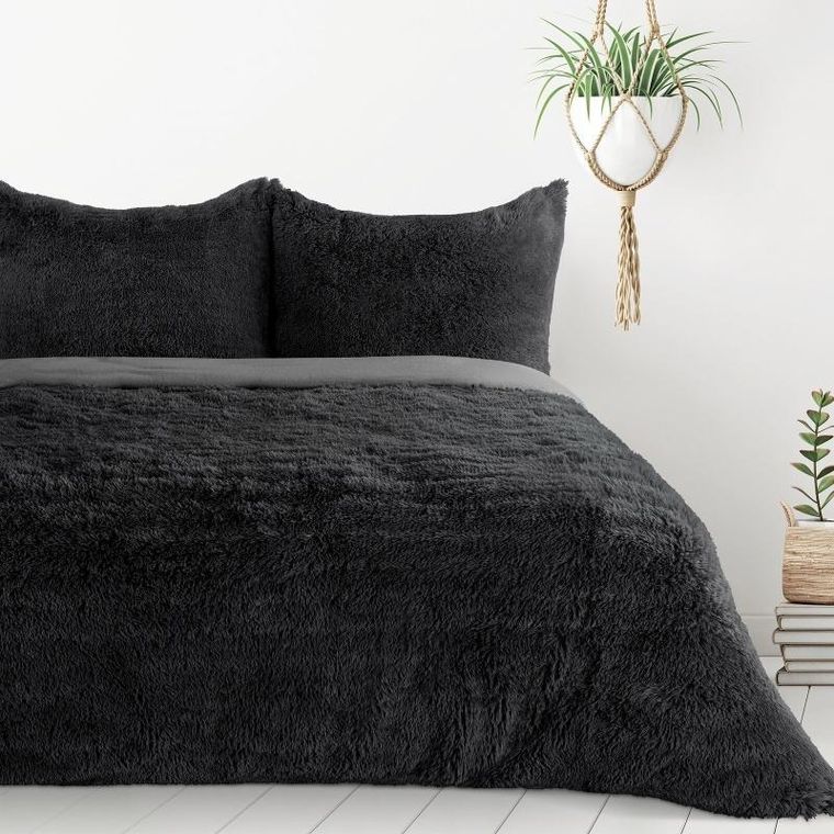 Eurofirany, pościel d91 Tiffany, 220-200 cm, czarny