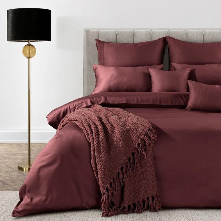 Eurofirany, pościel elegant, 160-200 cm, bordowy