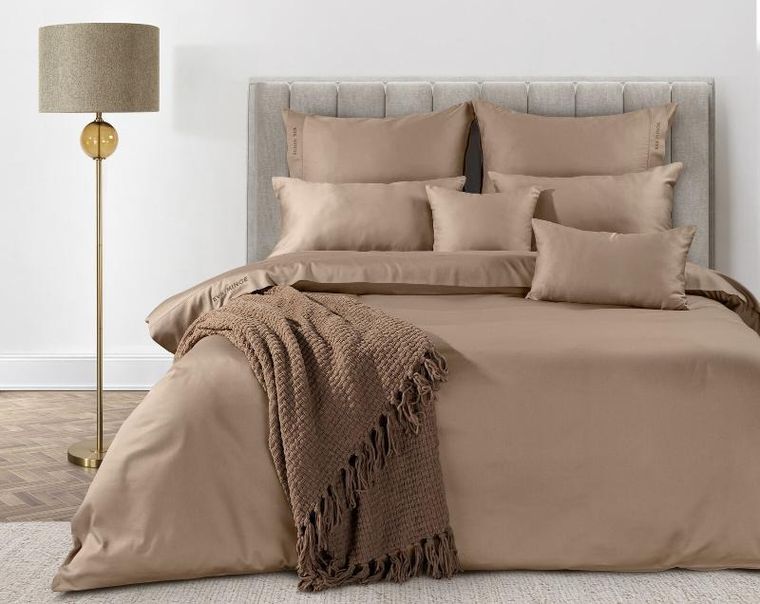 Eurofirany, pościel Elegant, 220-200 cm, jasnobrązowy