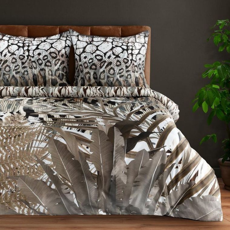 Eurofirany, pościel Eva, 160-200 cm, brązowy