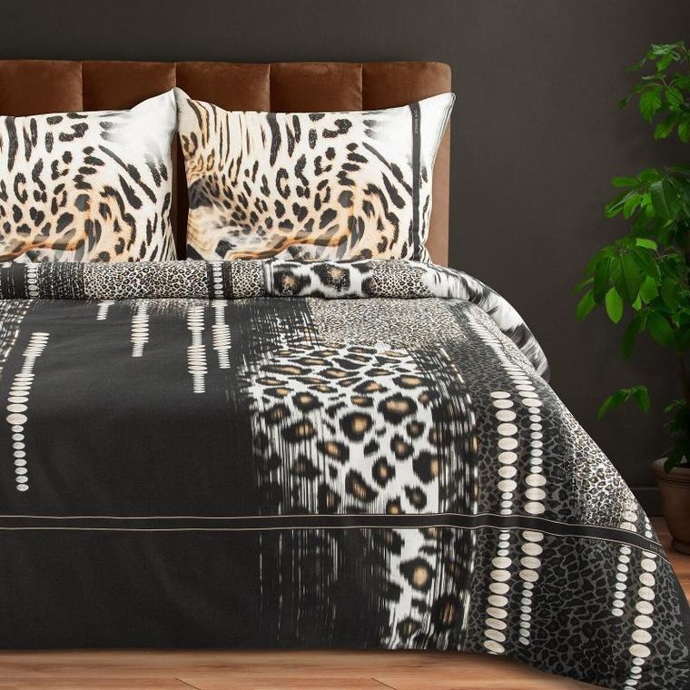 Eurofirany, pościel Eva, 220-200 cm, czarny