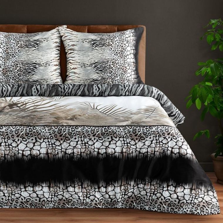 Eurofirany, pościel Eva, 220-200 cm, stalowy