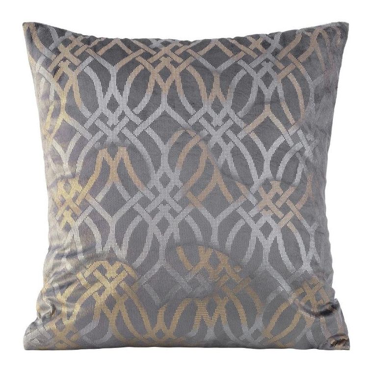 Eurofirany, poszewka Areta, 40-40 cm, stalowy