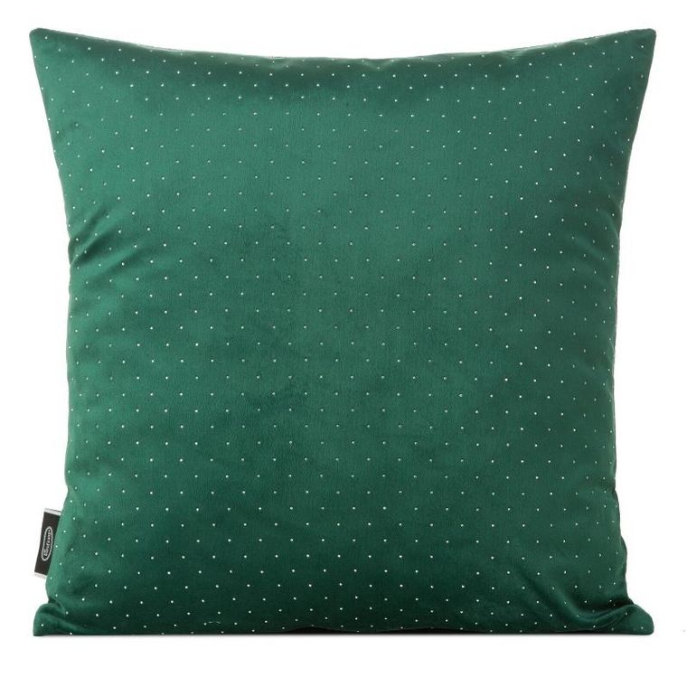 Eurofirany, poszewka Ariadna, 45-45 cm, ciemnozielony