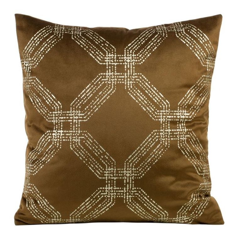 Eurofirany, poszewka blink, 45-45 cm, brązowy