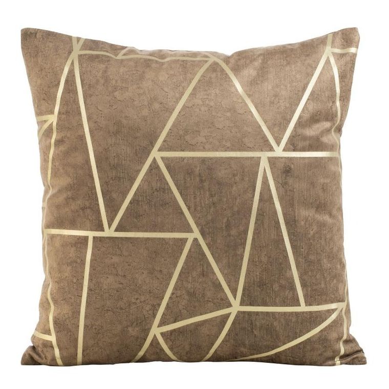 Eurofirany, poszewka blink, 45-45 cm, ciemnobeżowy