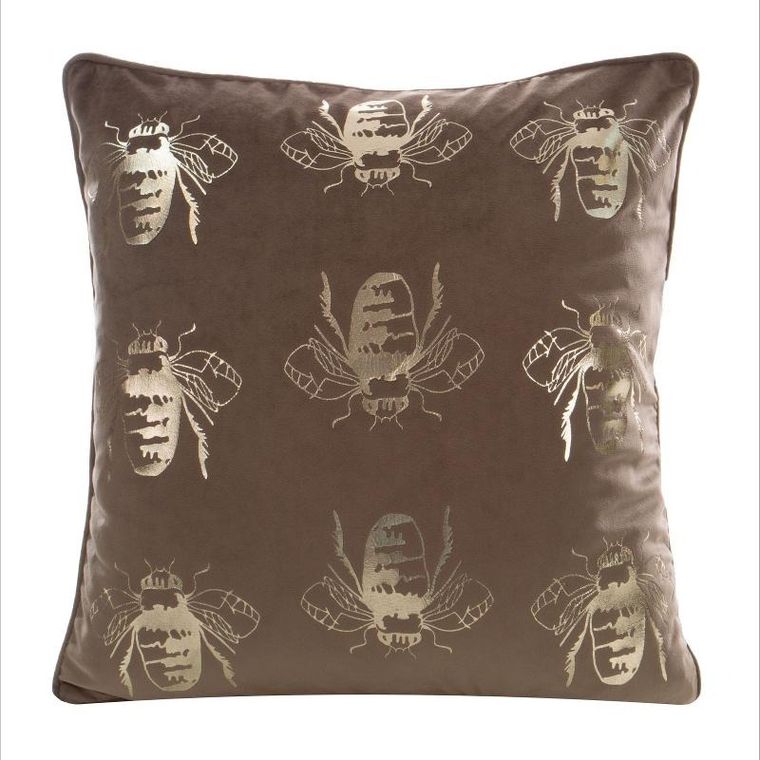 Eurofirany, poszewka blink, 45-45 cm, ciemnobeżowy