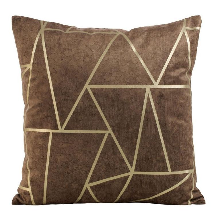 Eurofirany, poszewka blink, 45-45 cm, ciemnobrązowy