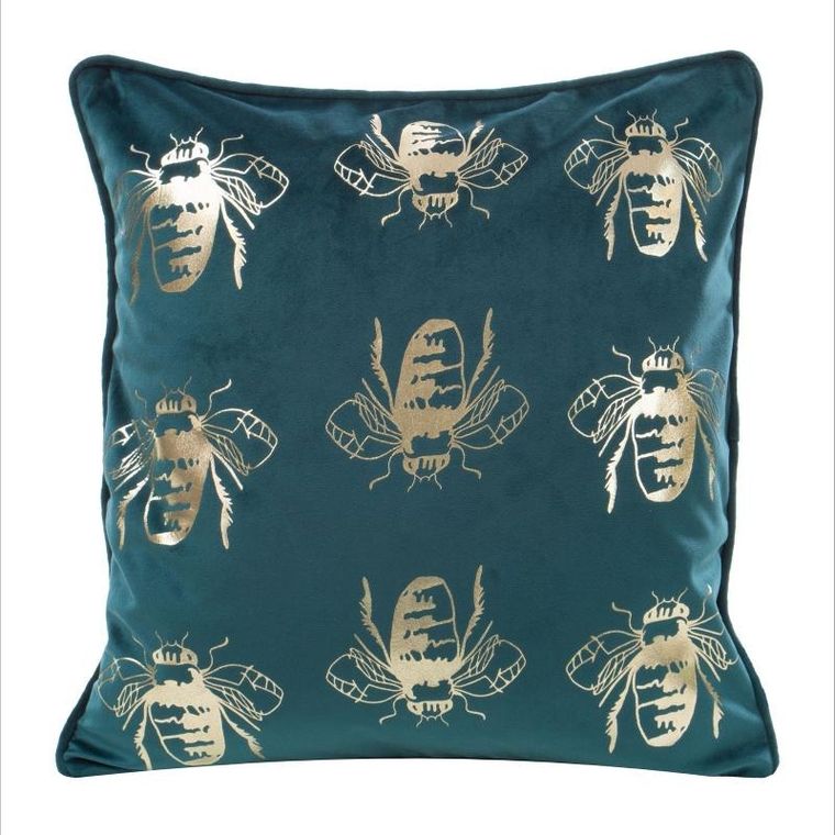 Eurofirany, poszewka blink, 45-45 cm, ciemnoturkusowy