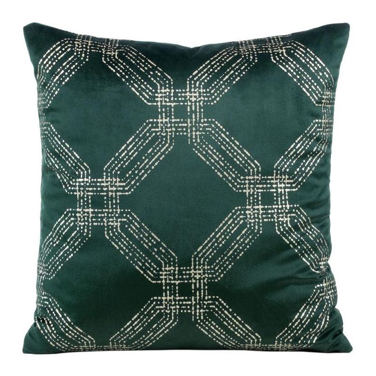 Eurofirany, poszewka blink, 45-45 cm, ciemnozielony