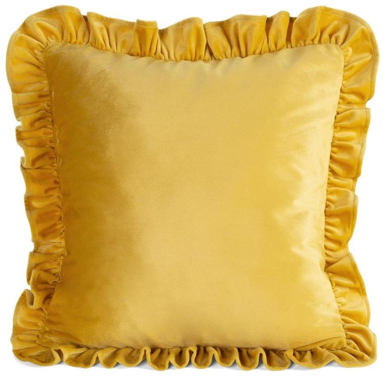 Eurofirany, poszewka Brenda, 45-45 cm, musztardowy