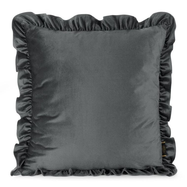 Eurofirany, poszewka Brenda, 45-45 cm, stalowy