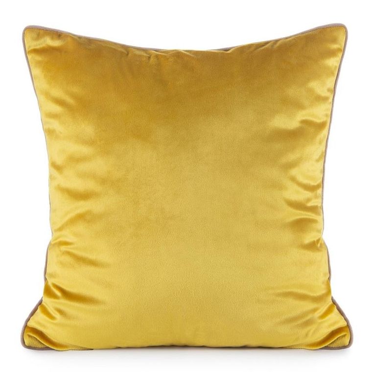 Eurofirany, poszewka Gaja 2, 60-60 cm, musztardowy