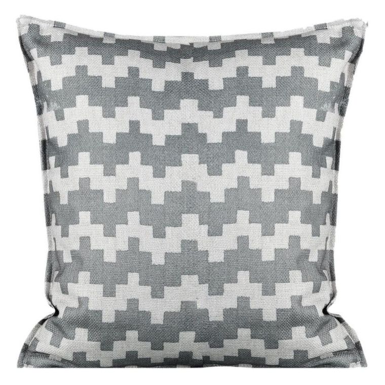 Eurofirany, poszewka geo, 45-45 cm, stalowy