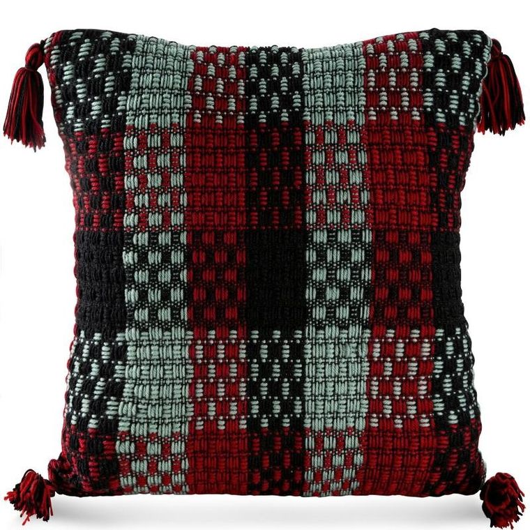 Eurofirany, poszewka Hilar, 45-45 cm, czerwony