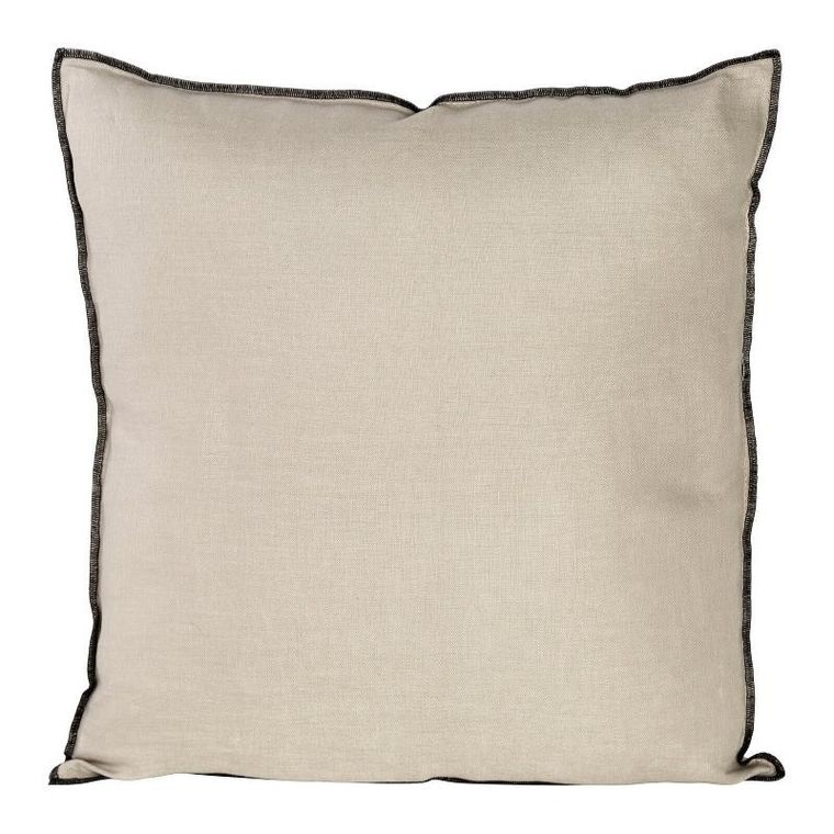 Eurofirany, poszewka, len, 45-45 cm, beżowy