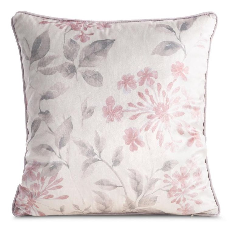 Eurofirany, poszewka lila, 45-45 cm, naturalny