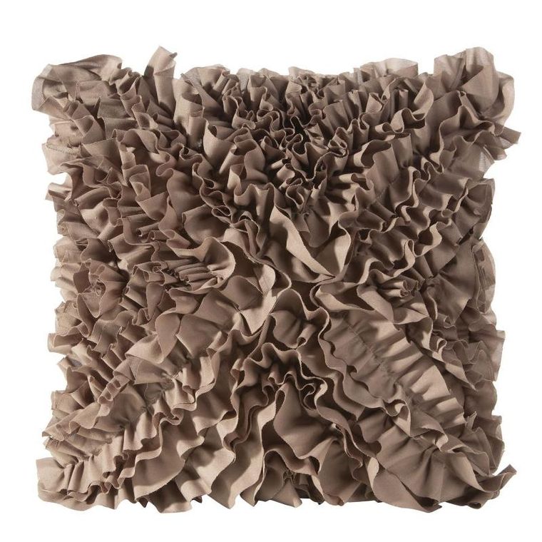 Eurofirany, poszewka, Mirena, 45-45 cm, ciemnobeżowy