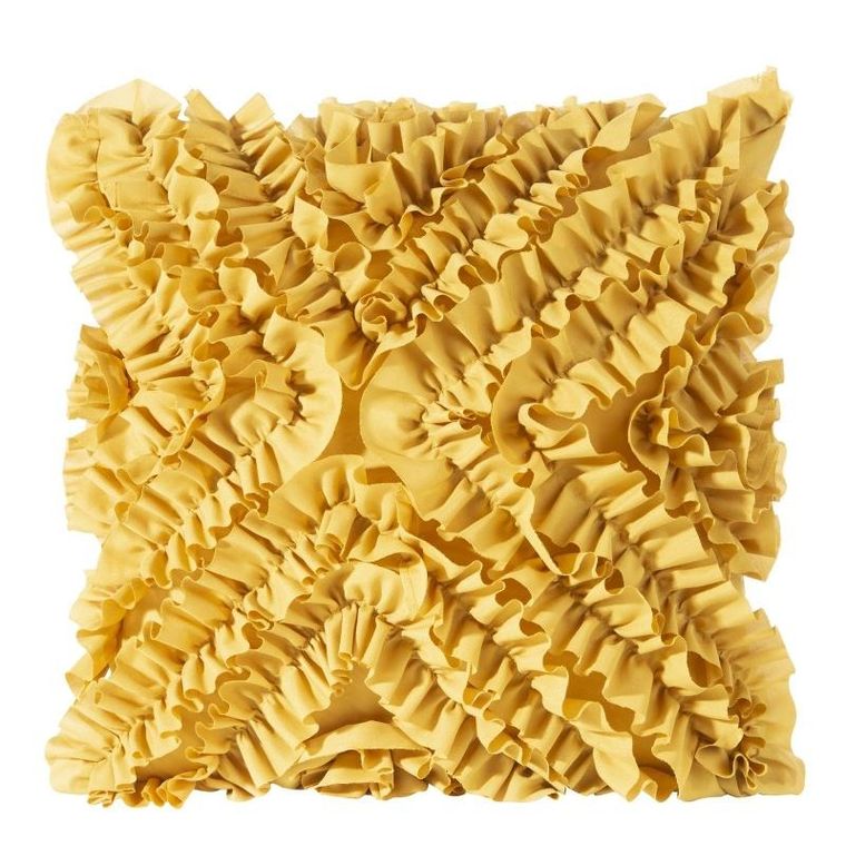 Eurofirany, poszewka Mirena, 45-45 cm, musztardowy