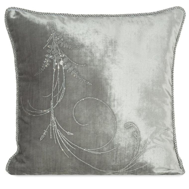 Eurofirany, poszewka Royal, 10, 45-45 cm, srebrny