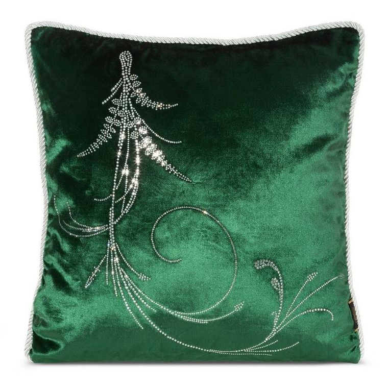 Eurofirany, poszewka Royal, 45-45 cm, ciemnozielony