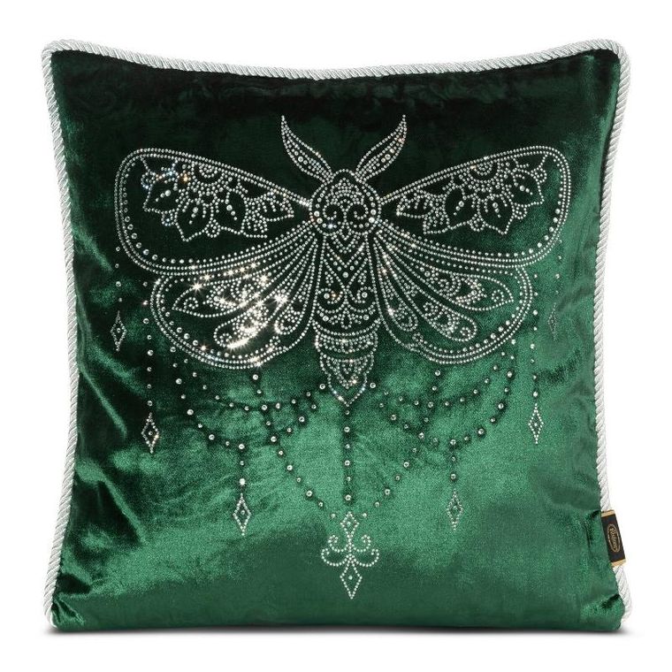 Eurofirany, poszewka Royal, 45-45 cm, ciemnozielony