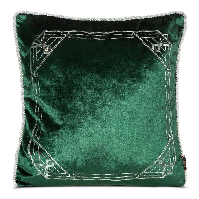 Eurofirany, poszewka Royal, 45-45 cm, ciemnozielony