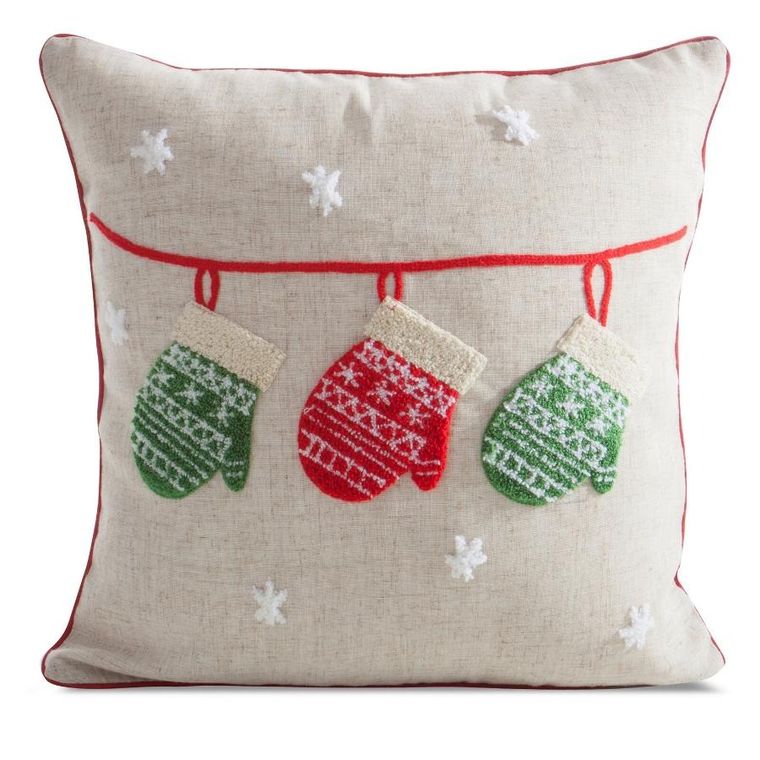 Eurofirany, poszewka świąteczna, 45-45 cm, beżowy