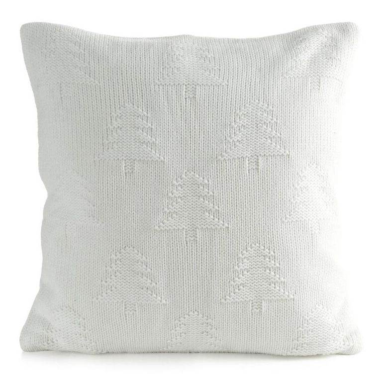 Eurofirany, poszewka świąteczna, 45-45 cm, biały