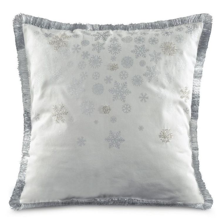 Eurofirany, poszewka świąteczna, 45-45 cm, biały