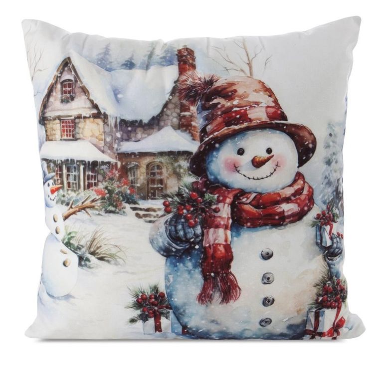 Eurofirany, poszewka świąteczna, 45-45 cm, biały