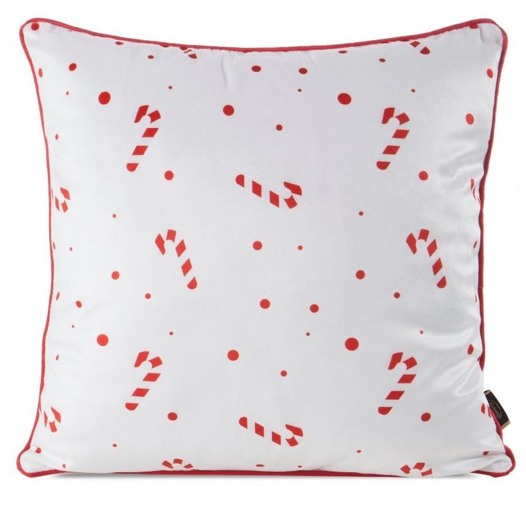 Eurofirany, poszewka świąteczna, 45-45 cm, biały